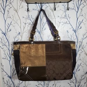 SOLD ON DEPOP Patchwork Coach Purse